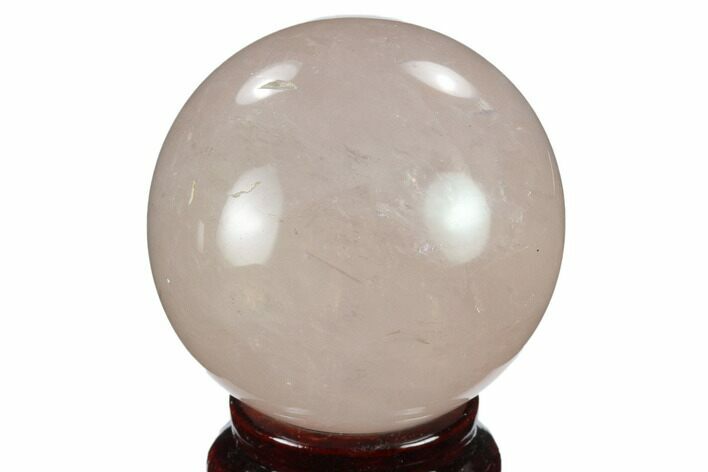 Polished Rose Quartz Sphere - Madagascar #133785